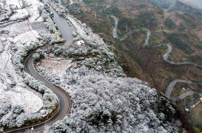 贵州雪景高清图片图片